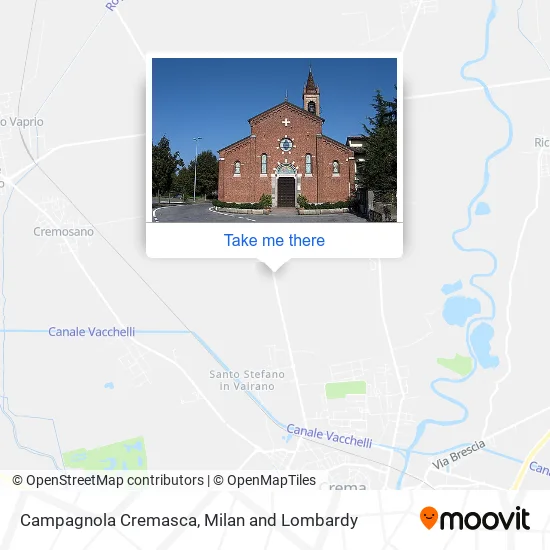 Campagnola Cremasca map
