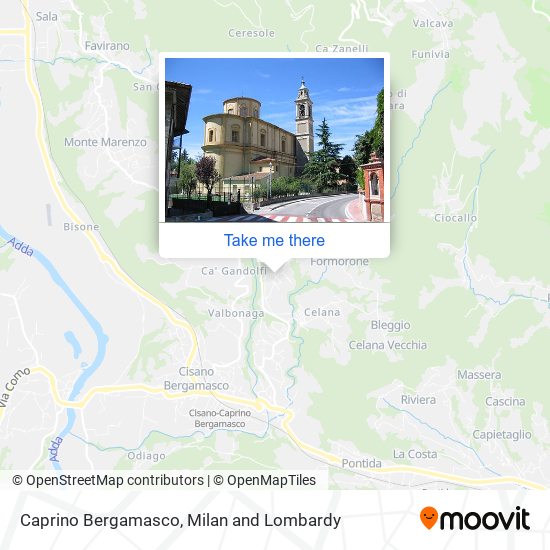 Caprino Bergamasco map