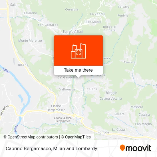 Caprino Bergamasco map