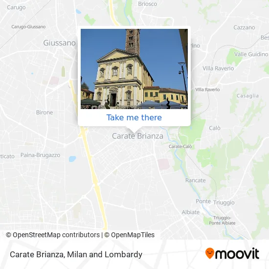 Carate Brianza map