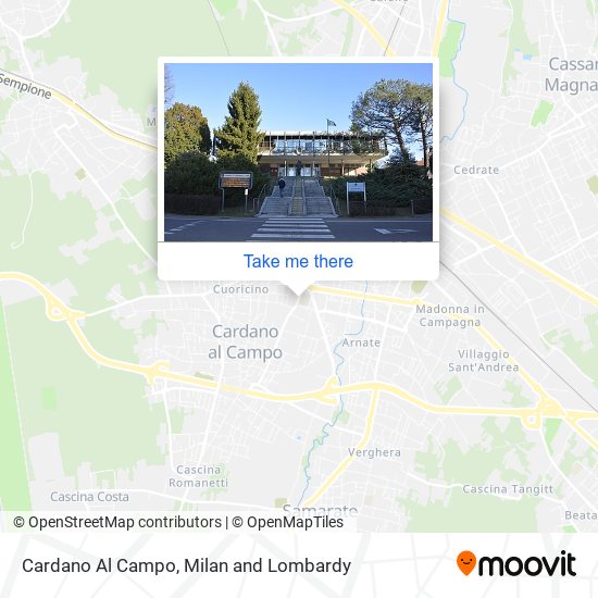 Cardano Al Campo map