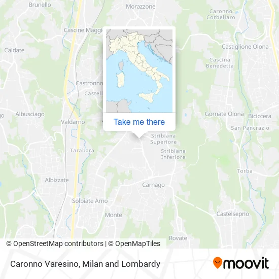 Caronno Varesino map