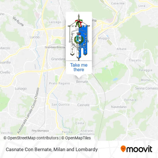 Casnate Con Bernate map