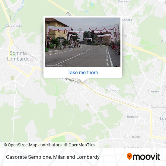 Casorate Sempione map