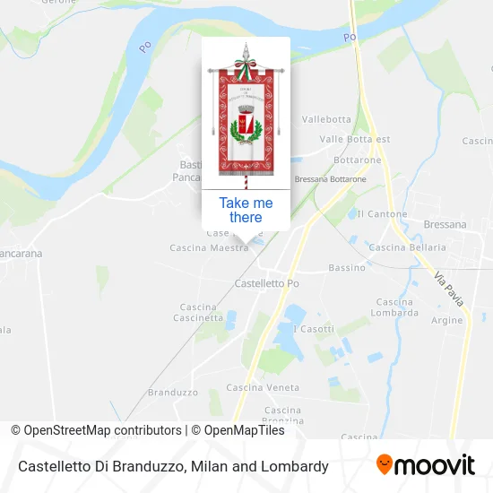 Castelletto Di Branduzzo map