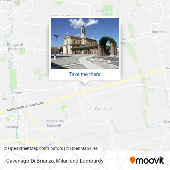Cavenago Di Brianza map