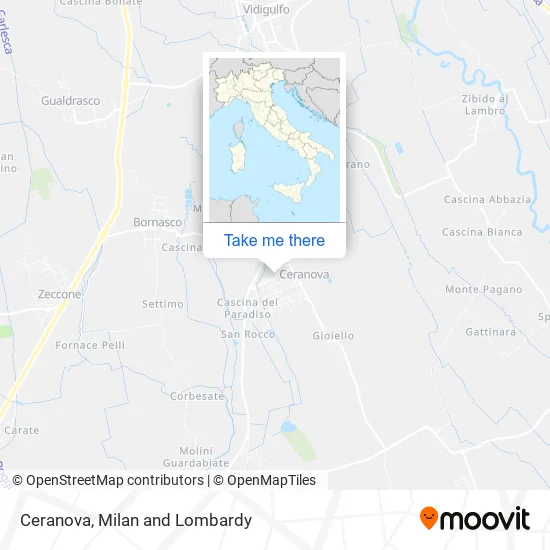 Ceranova map