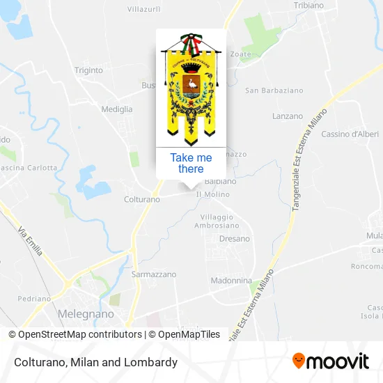 Colturano map