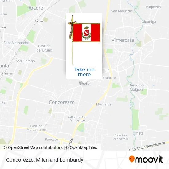 Concorezzo map