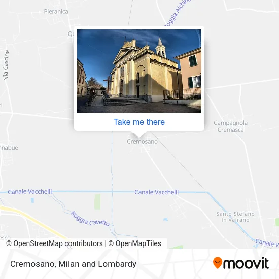 Cremosano map