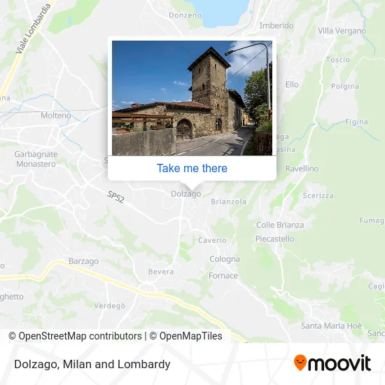 Dolzago map