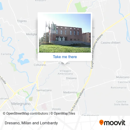 Dresano map