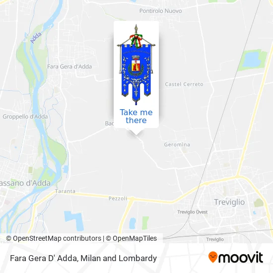 Fara Gera D' Adda map