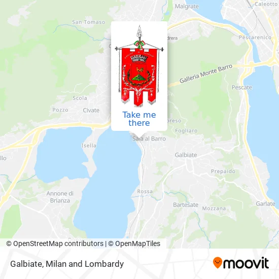 Galbiate map