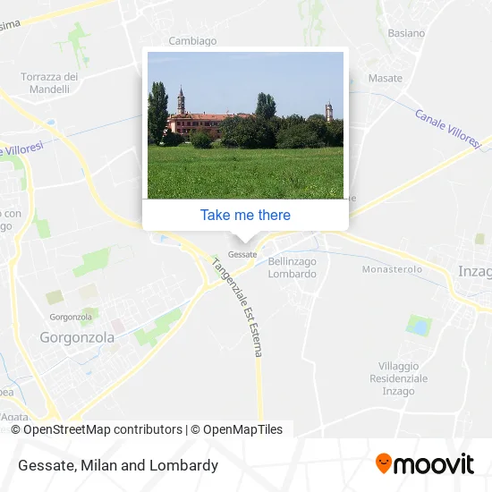 Gessate map