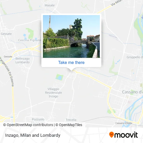 Inzago map