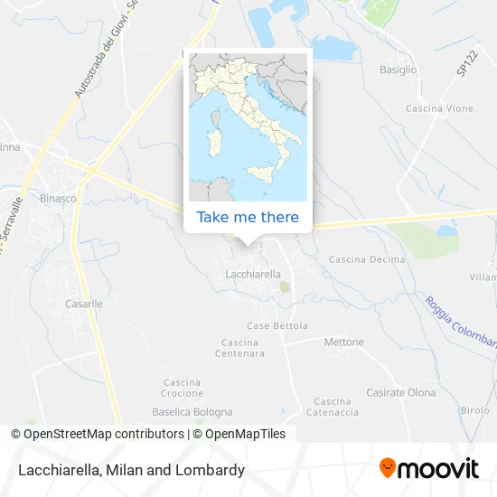 Lacchiarella map