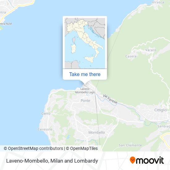 Laveno-Mombello map