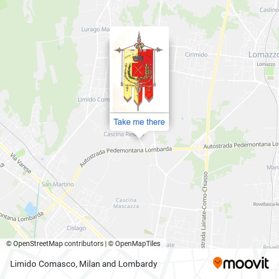 Limido Comasco map