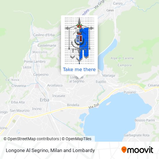 Longone Al Segrino map