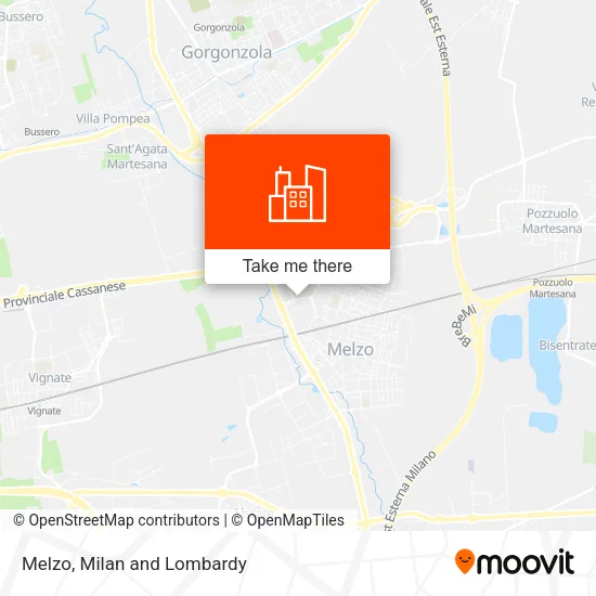 Melzo map