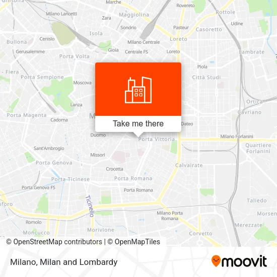 Milano map