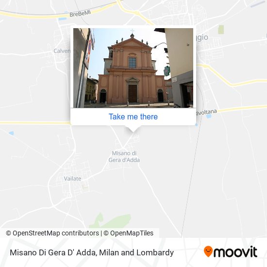 Misano Di Gera D' Adda map