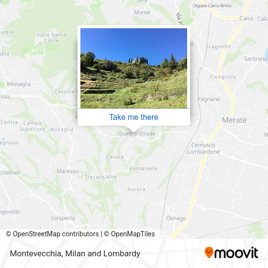 Montevecchia map
