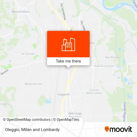 Oleggio map