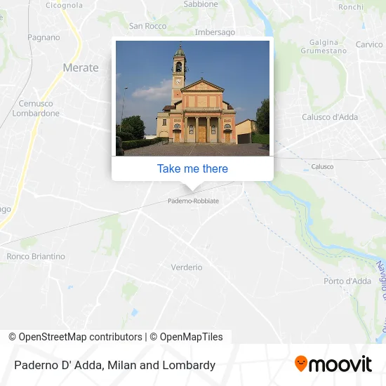 Paderno D' Adda map