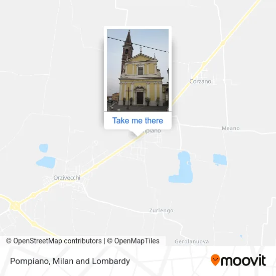 Pompiano map
