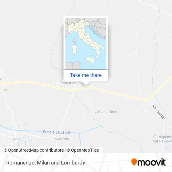 Romanengo map