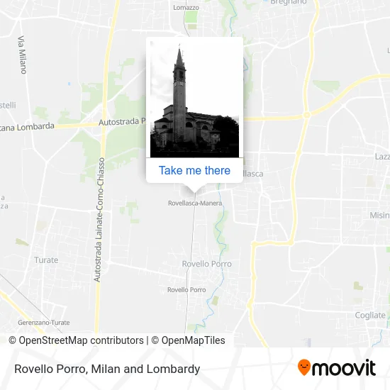 Rovello Porro map