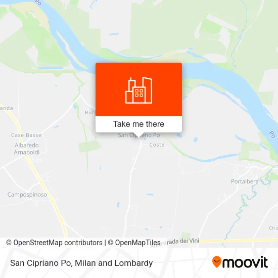San Cipriano Po map