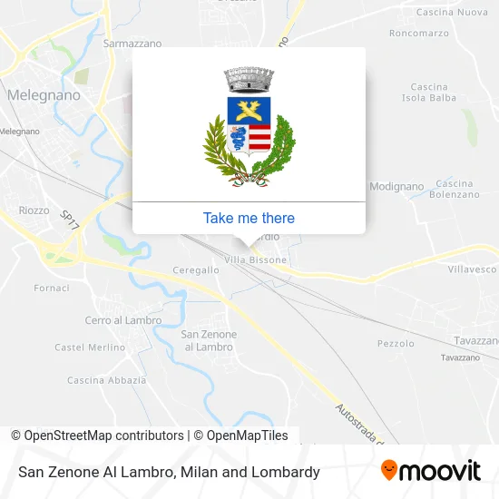 San Zenone Al Lambro map