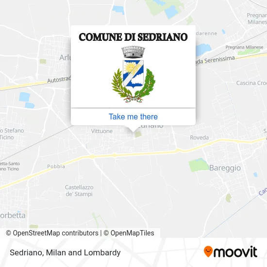 Sedriano map