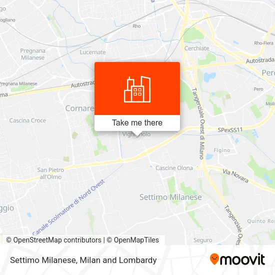 Settimo Milanese map