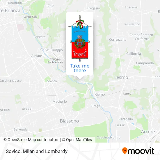 Sovico map