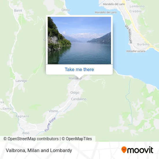 Valbrona map