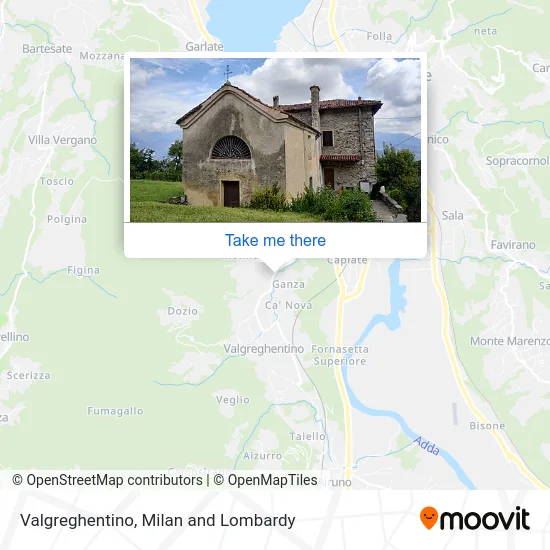 Valgreghentino map