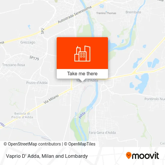 Vaprio D' Adda map