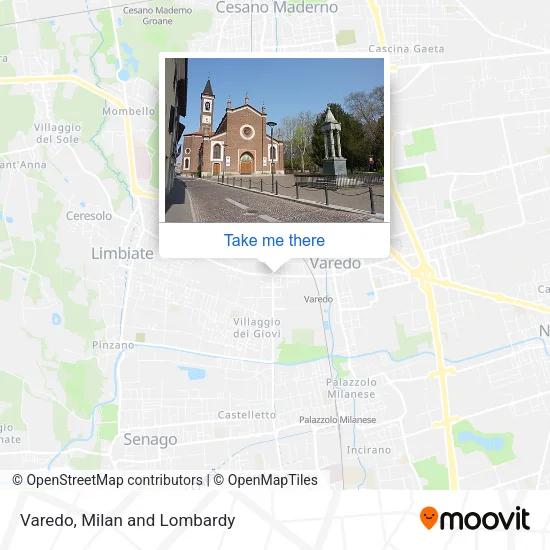 Varedo map