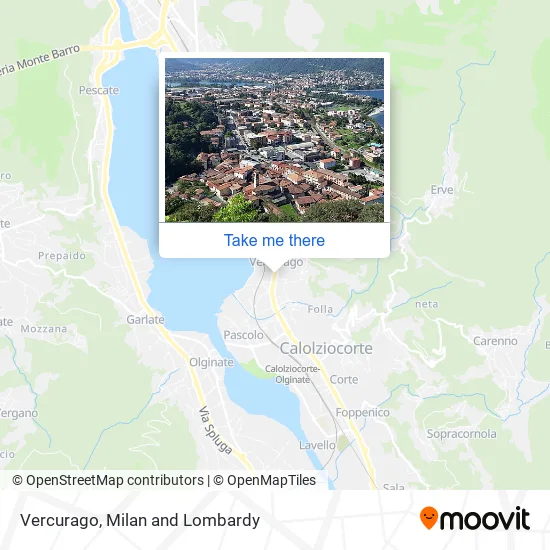 Vercurago map