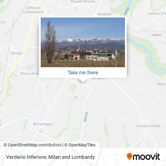 Verderio Inferiore map