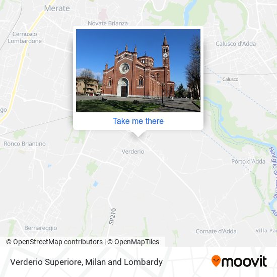 Verderio Superiore map
