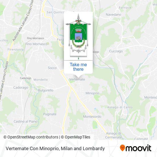 Vertemate Con Minoprio map