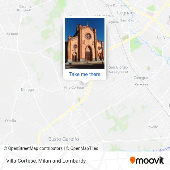 Villa Cortese map