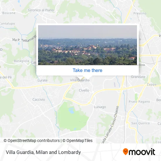 Villa Guardia map