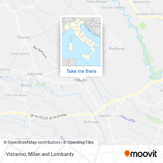 Vistarino map
