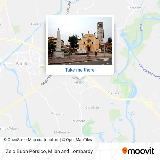 Zelo Buon Persico map